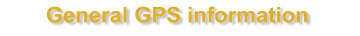 General GPS information