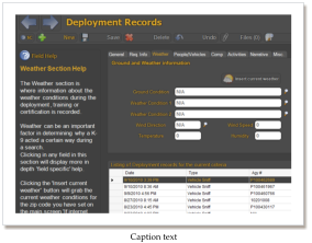 Deployment/Weather tab